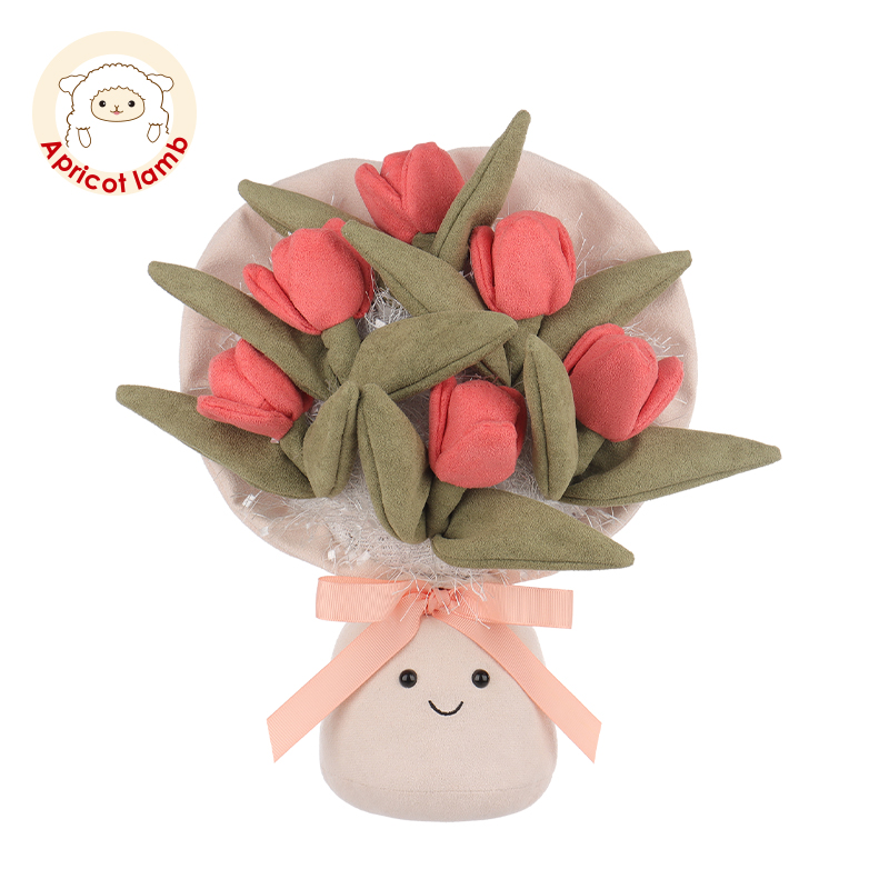 Apricot lamb情人节郁金香花束生日礼物女生送闺蜜婚礼捧花七夕