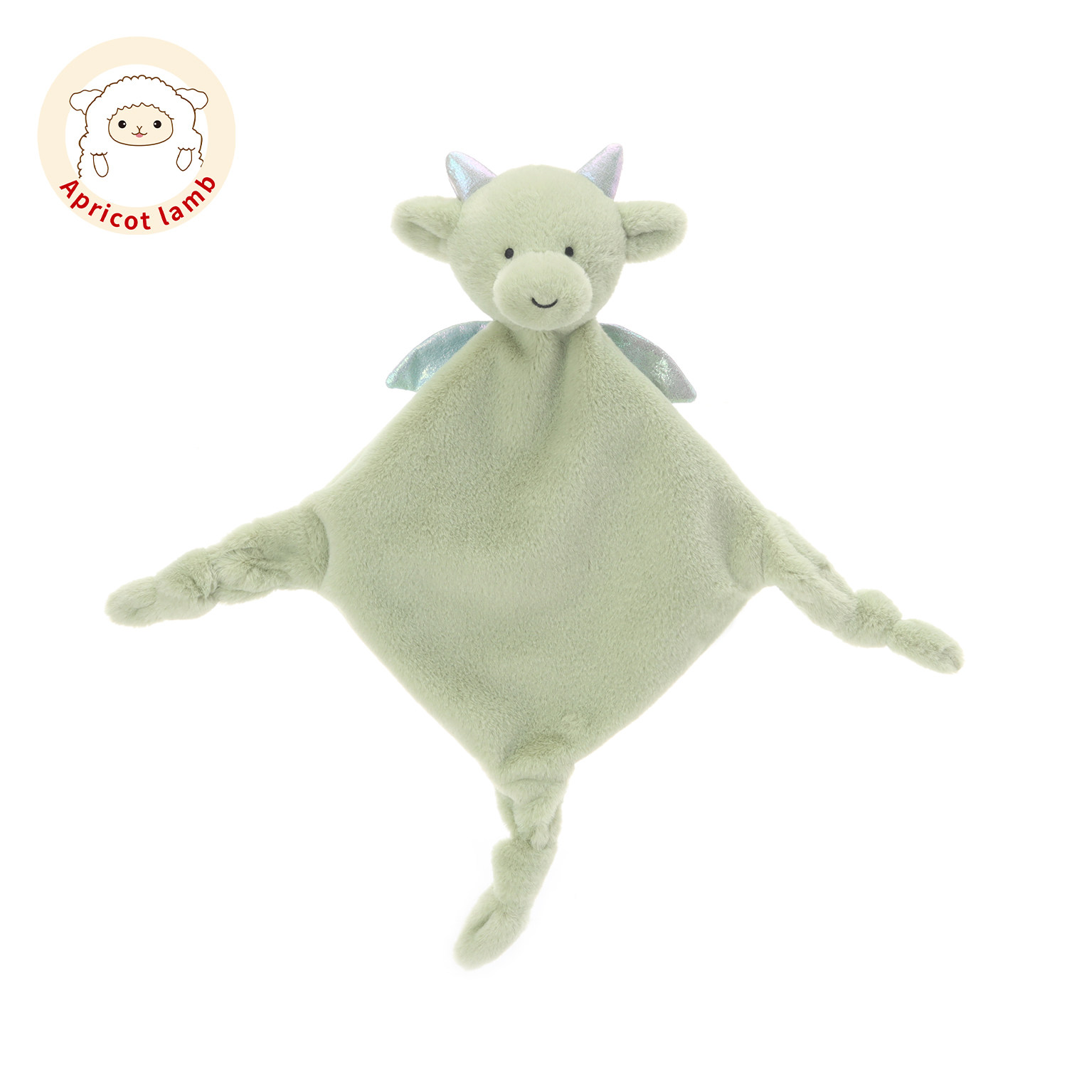 Apricot Lamb瑞可羊小龙方形安抚巾宝宝睡眠安抚公仔玩偶毛绒玩具