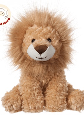 Apricot lamb喷花小狮子毛绒玩具可爱儿童生日礼物布玩偶公仔娃娃