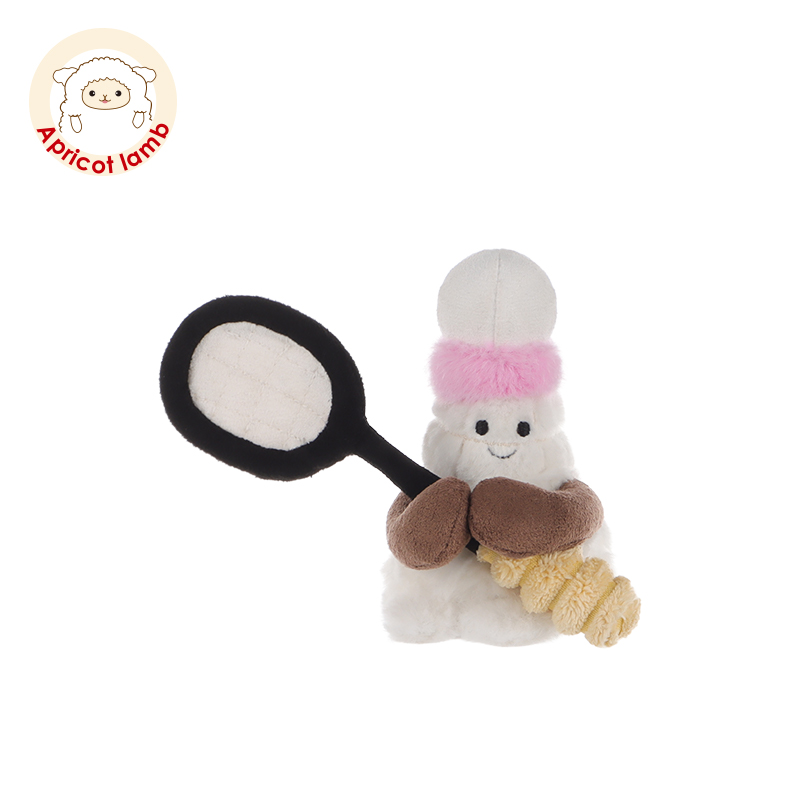 瑞可羊快乐羽毛球公仔毛绒玩具可爱儿童男女生日礼物宝宝玩偶公仔