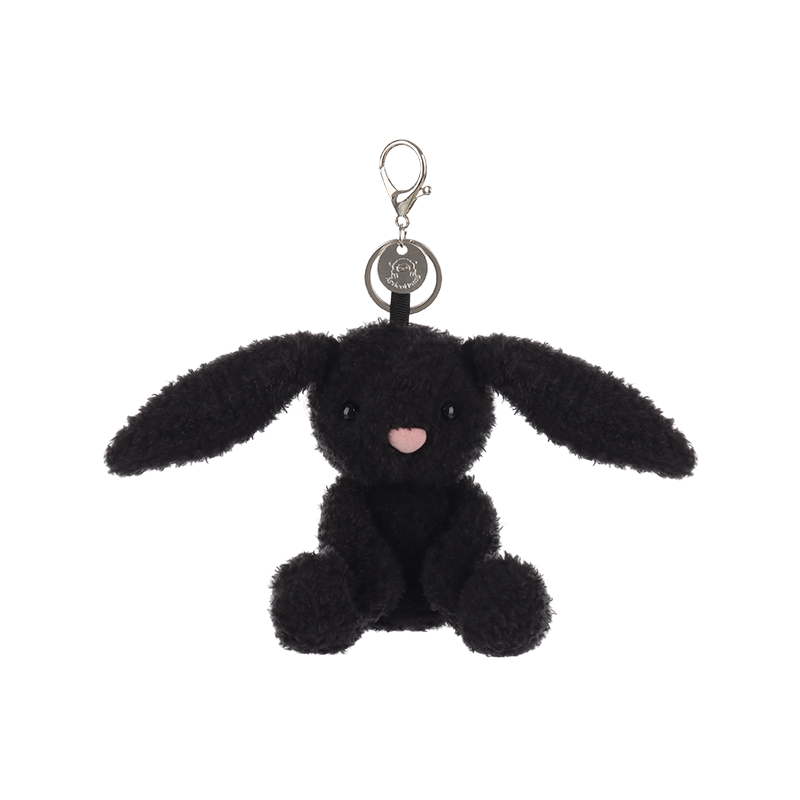 Apricot Lamb黑色北极绒兔子书包挂件公仔女生钥匙扣玩偶包包挂饰