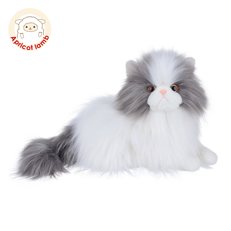 Apricotlamb银白波斯猫扑扑玩具图片