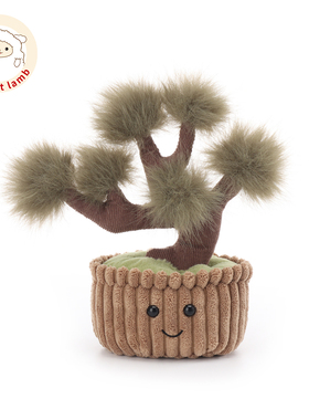 Apricot lamb瑞可羊松树盆栽安抚玩偶公仔男女孩生日礼物毛绒玩具