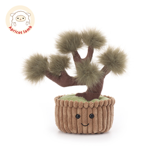 Apricot lamb瑞可羊松树盆栽安抚玩偶公仔男女孩生日礼物毛绒玩具