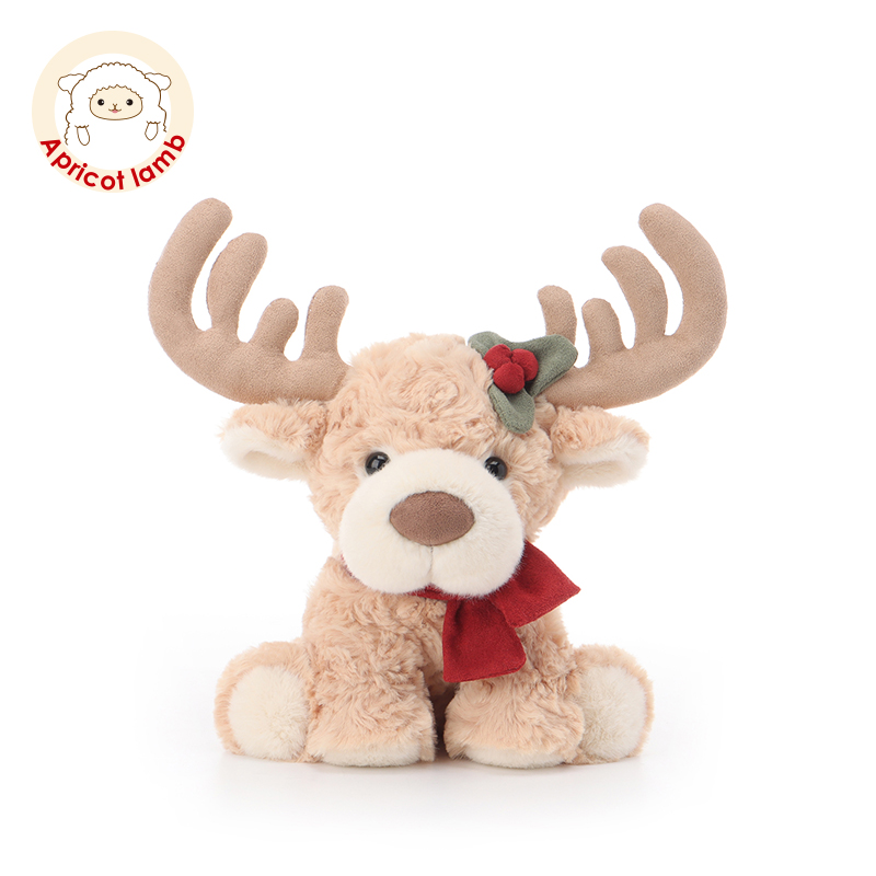 瑞可羊甜美圣诞麋鹿可爱玩偶