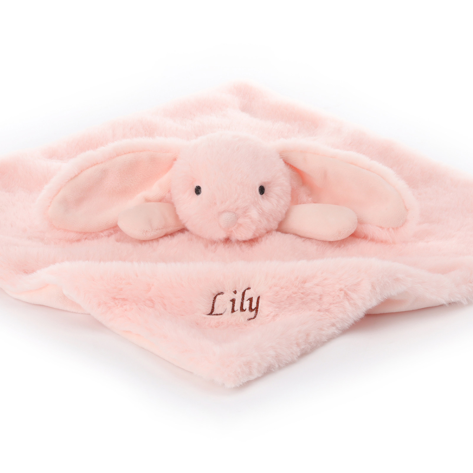 Apricot lamb瑞可羊粉色小兔安抚巾宝宝安抚毛绒玩具中英文定制款,玩具/童车/益智/积木/模型,手偶/安抚玩偶,淘宝优惠券,粉丝福利购,淘宝优惠卷