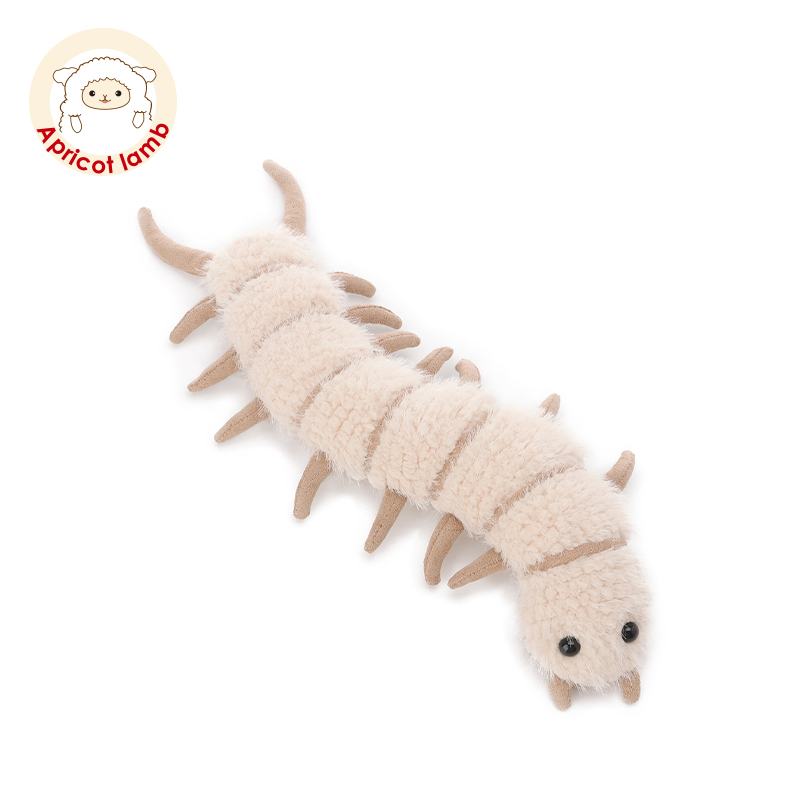 瑞可羊邪恶小蜈蚣毛绒玩具可爱昆虫玩偶宝宝儿童安抚玩偶公仔