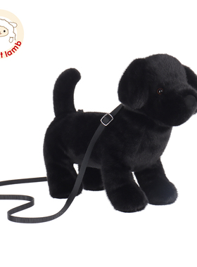 Apricot Lamb拉布拉多单肩包可爱儿童背包礼物柔软毛绒斜挎包送礼