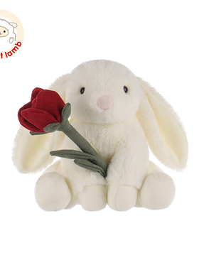 Apricot lamb情人节小兔子玩偶公仔毛绒玩具安抚娃娃女孩七夕礼物