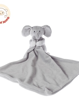 Apricot Lamb小象安抚巾婴儿可入口宝宝睡眠安抚公仔玩偶毛绒玩具