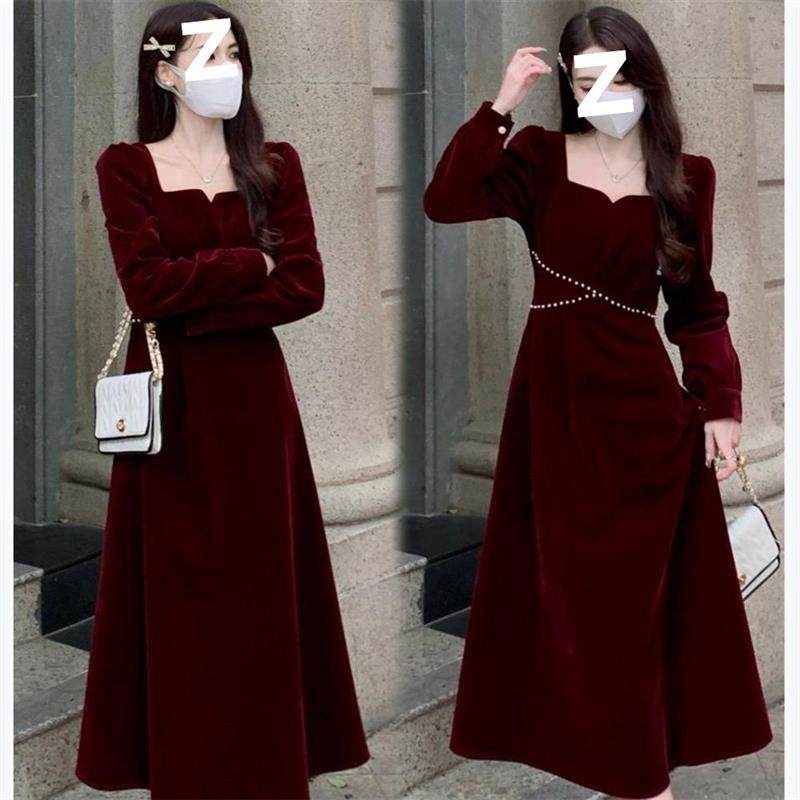 大码女装红色圣诞连衣裙秋冬新款胖mm高级感甜美收腰显瘦公主长裙,女装/女士精品,大码连衣裙,淘宝优惠券,粉丝福利购,淘宝优惠卷