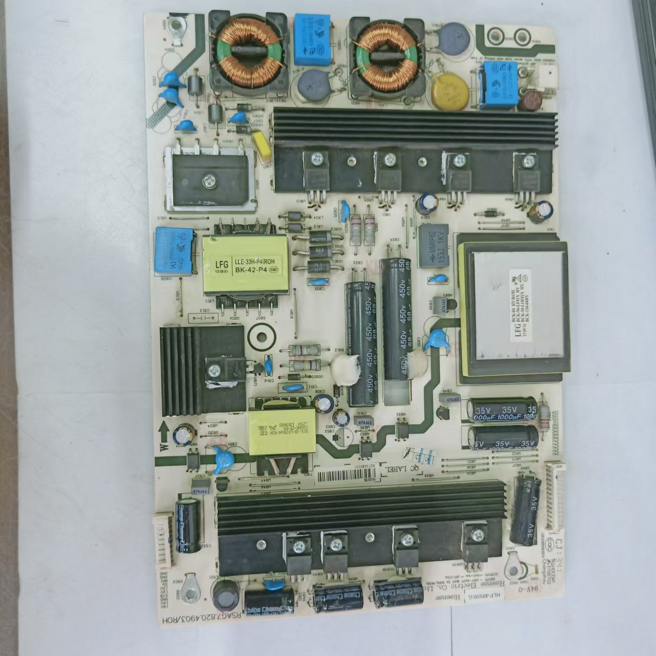 原装海信LED42K680X3DU电源板RSAG7.820.4903 2组10 14 针双电容