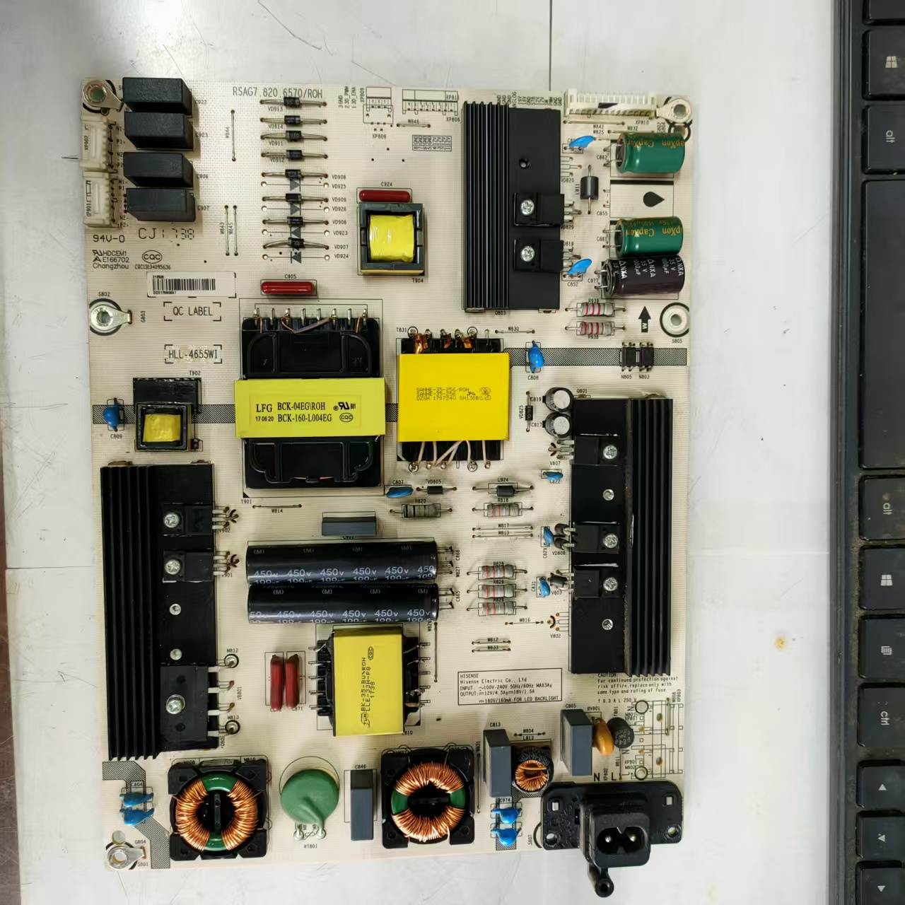 原装拆机海信LED55EC760UC电源板 RSAG7.820 6570 HLL-4655WI