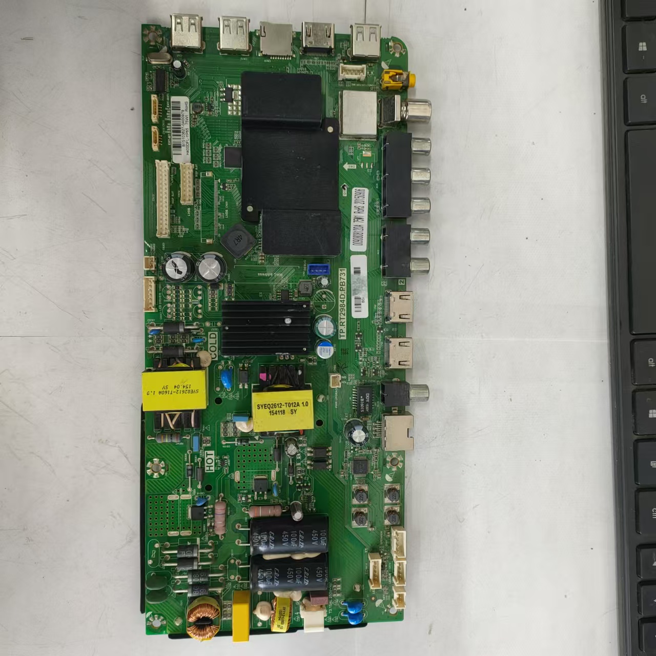 原装拆机海尔LE40R31主板TP.RT2984D.PB731屏H400DFL-YP66实图