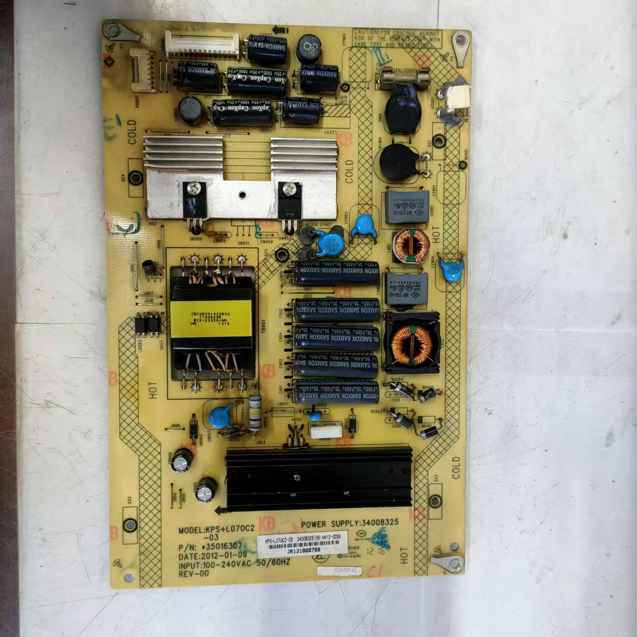 原装拆机康佳LED40X6000D电源板35016307 34008325 KPS+L070C2-03