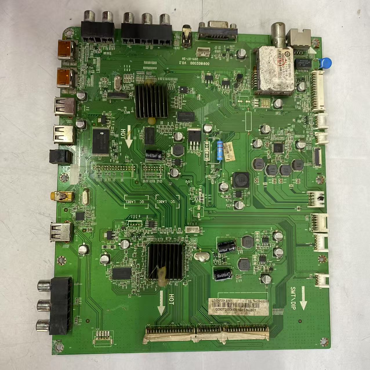 原装拆机海尔LE43A720 LE48A700K 主板0091802300屏LTA430HW01