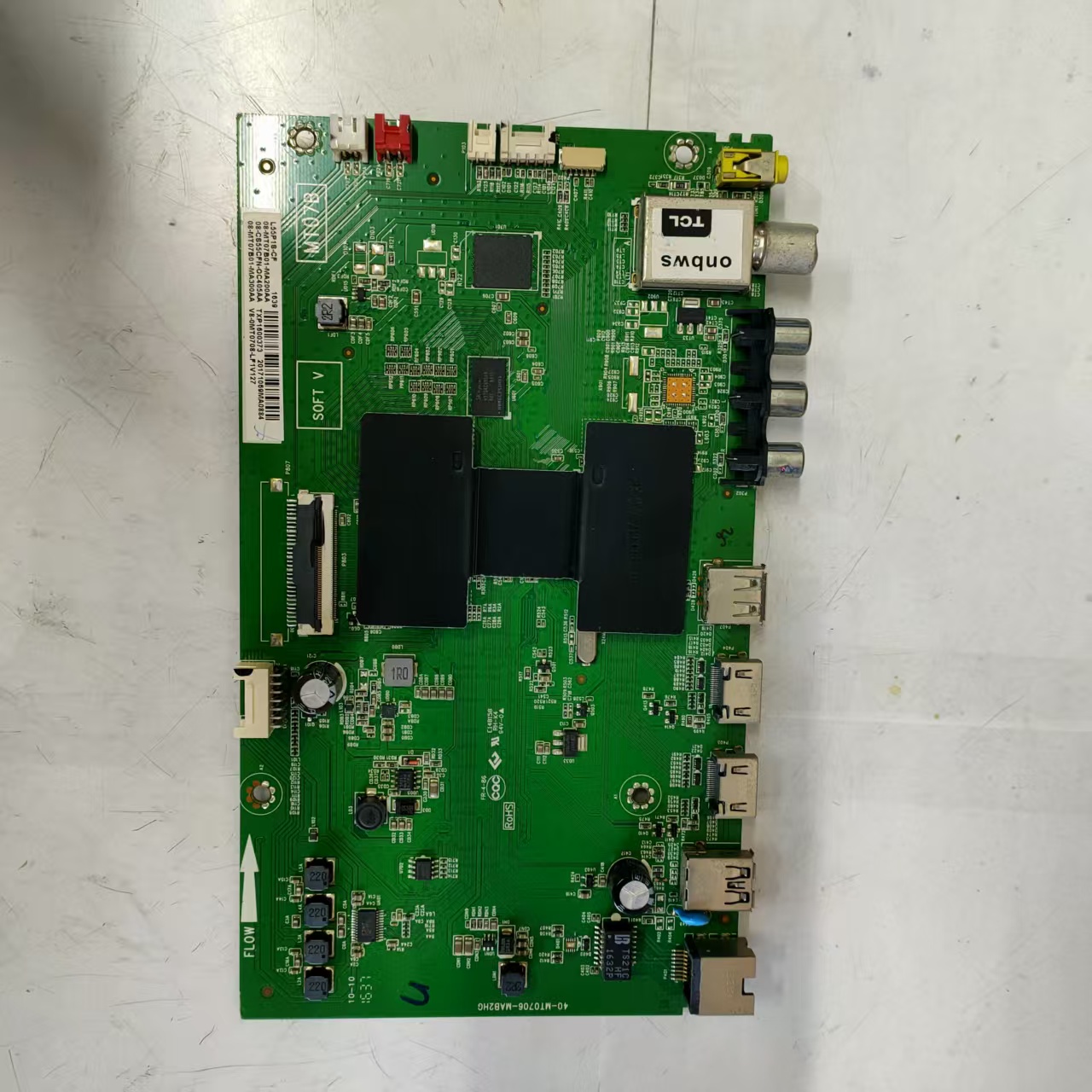 原装拆机TCL L55P1S-CF主板40-MT0706-MAB2HG配屏LVF550ND1L 实图