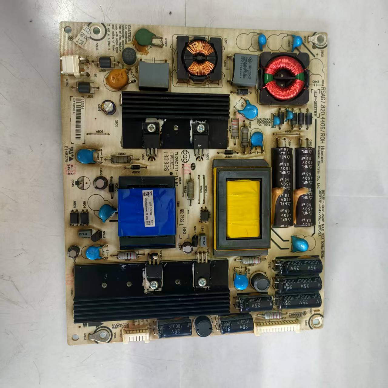 原装海信LED39K300J电源板RSAG7.820.4406 HLP-2637WH双电容 7 14