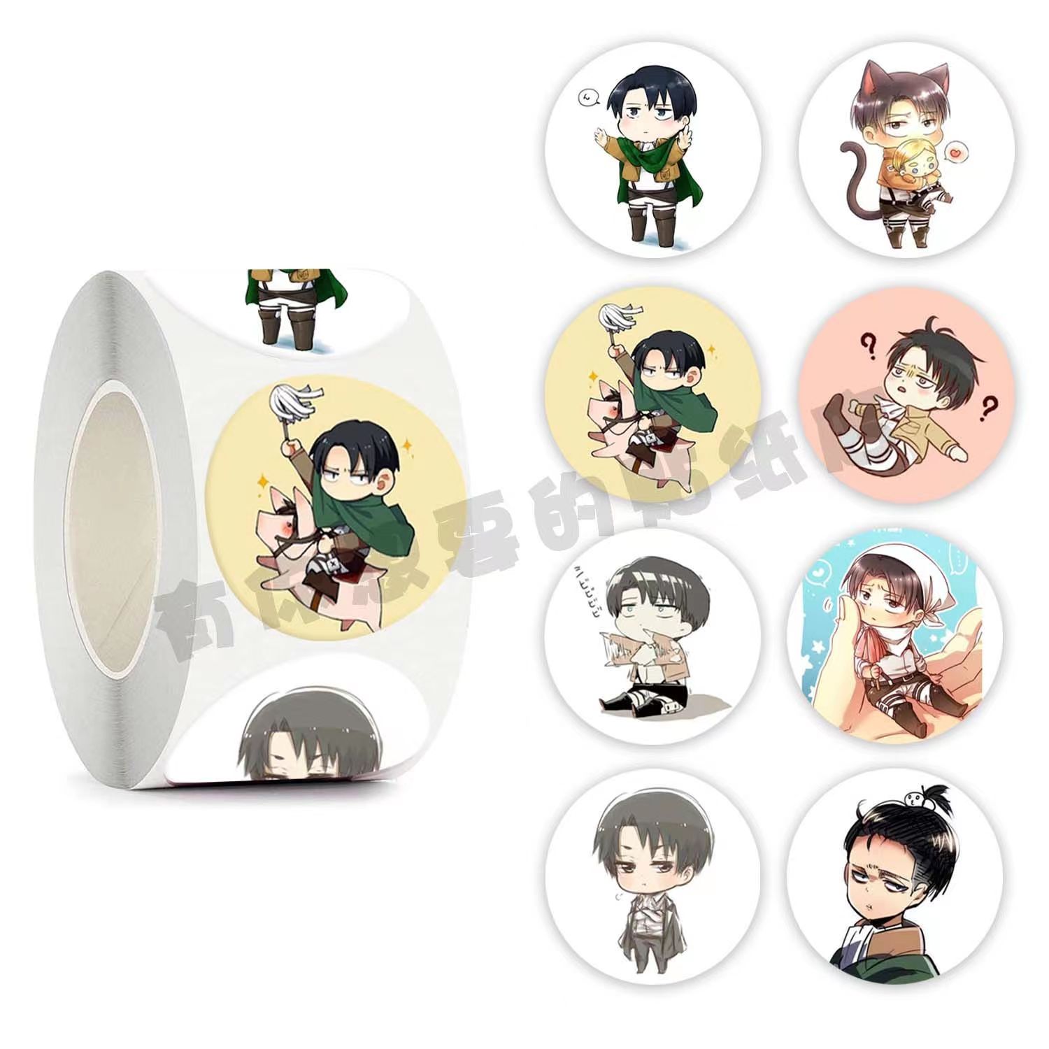 进击的巨人卷卷贴纸贴画