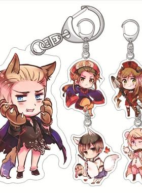 黑塔利亚 Axis Powers钥匙扣王耀瓦尔加斯琼斯波诺佛瓦亚克力挂件