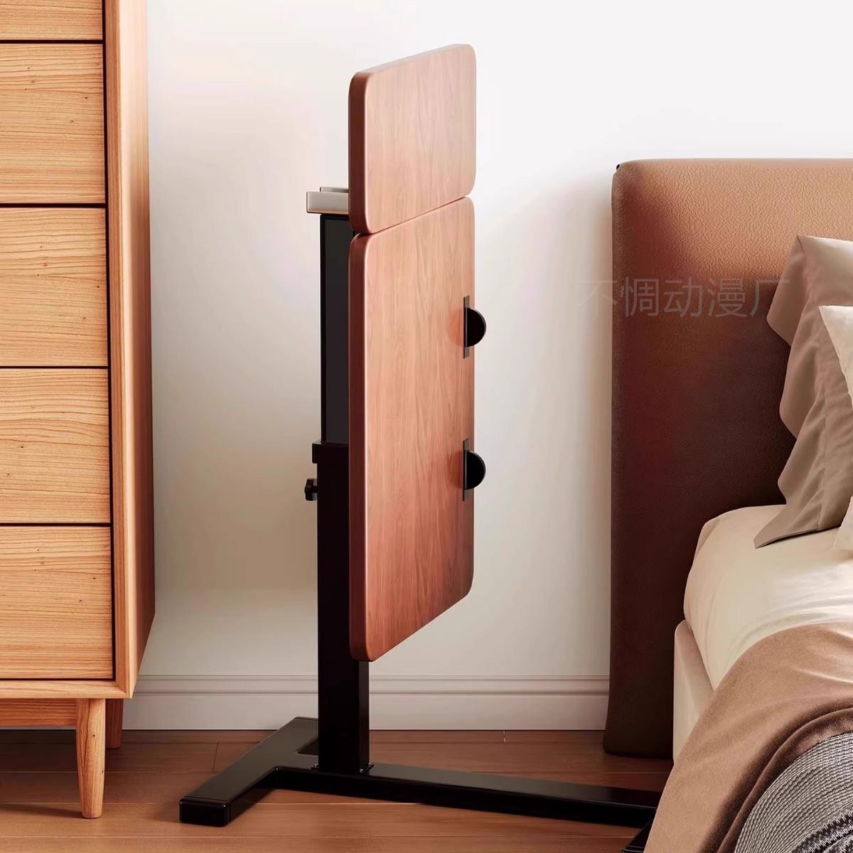 侧边桌型可升降移动可折叠电脑桌家用客厅小升降桌床边桌电脑办公