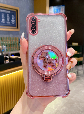 三星Note10手机壳新年款马上有钱气囊防摔全包软壳适用GalaxyNote10+高级感旋转陀螺支架简约时尚超薄保护套