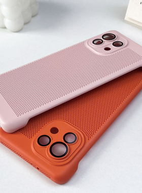 小米11手机壳新款11Pro散热xiaomi11Lite超薄12硬壳小米12sPro防摔13Ultra适用civi2男士12x透气13全包保护套