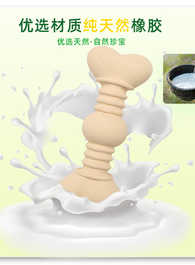 5ABONE狗狗玩具自嗨橡胶骨头耐咬解闷神器宠物泰迪比熊小型狗幼犬