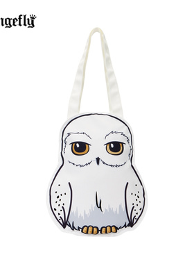 Loungefly哈利波特海德薇猫头鹰超大号帆布托特包单肩包女痛包