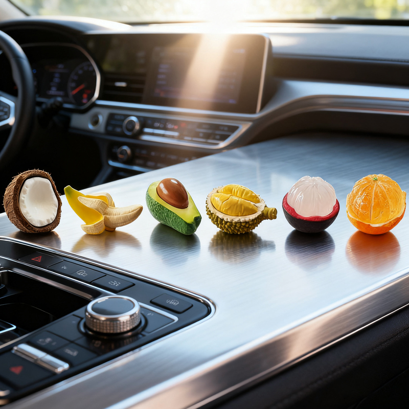 创意水果摆件治愈车载可爱中控台屏幕装饰用品车内仿真迷你装饰品