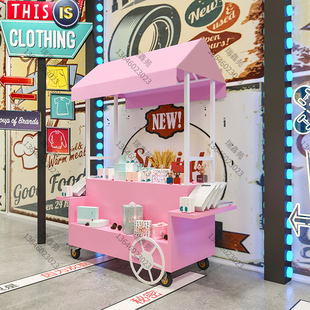摆摊小推车超市促销台移动展示架子堆头花车地推车商用特价处理台
