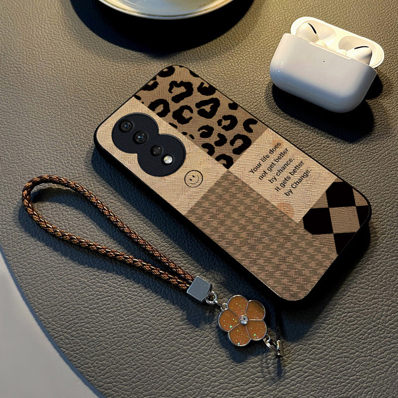 适用荣耀布纹手机壳简约