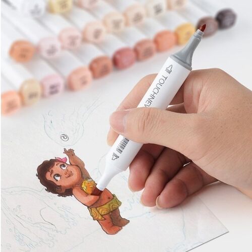 12/24 Colors Dual Headetd Alcohol Brush Markers Student Kid