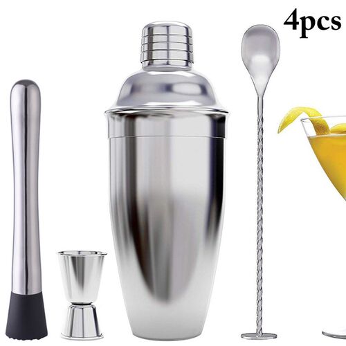4pcs Cocktail Shaker Set 700ML kit Bartender Kit shWakers St