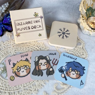 正版怪诞水墨如尼卡牌MARVOLI原创设计卢恩符BIZARRE INK RUNES