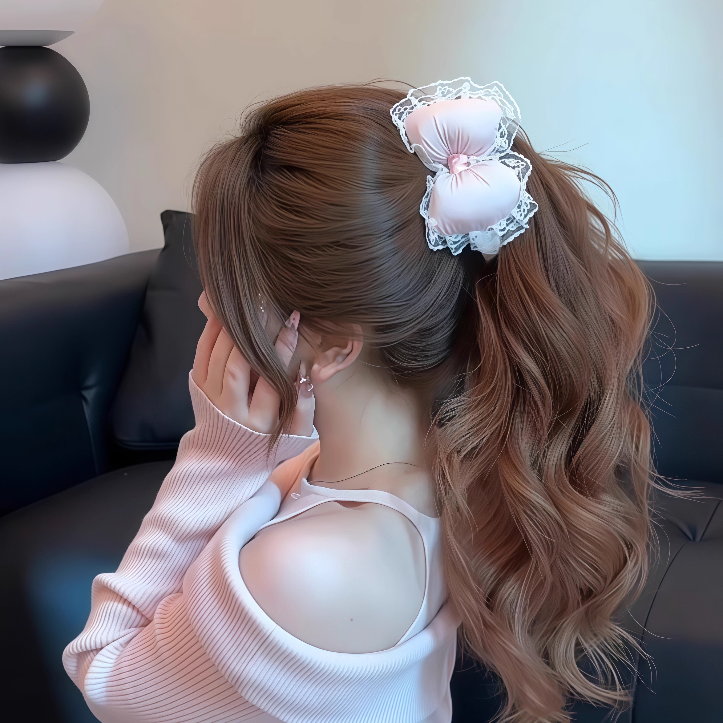 巨简单的饱满灵动高马尾！香蕉夹