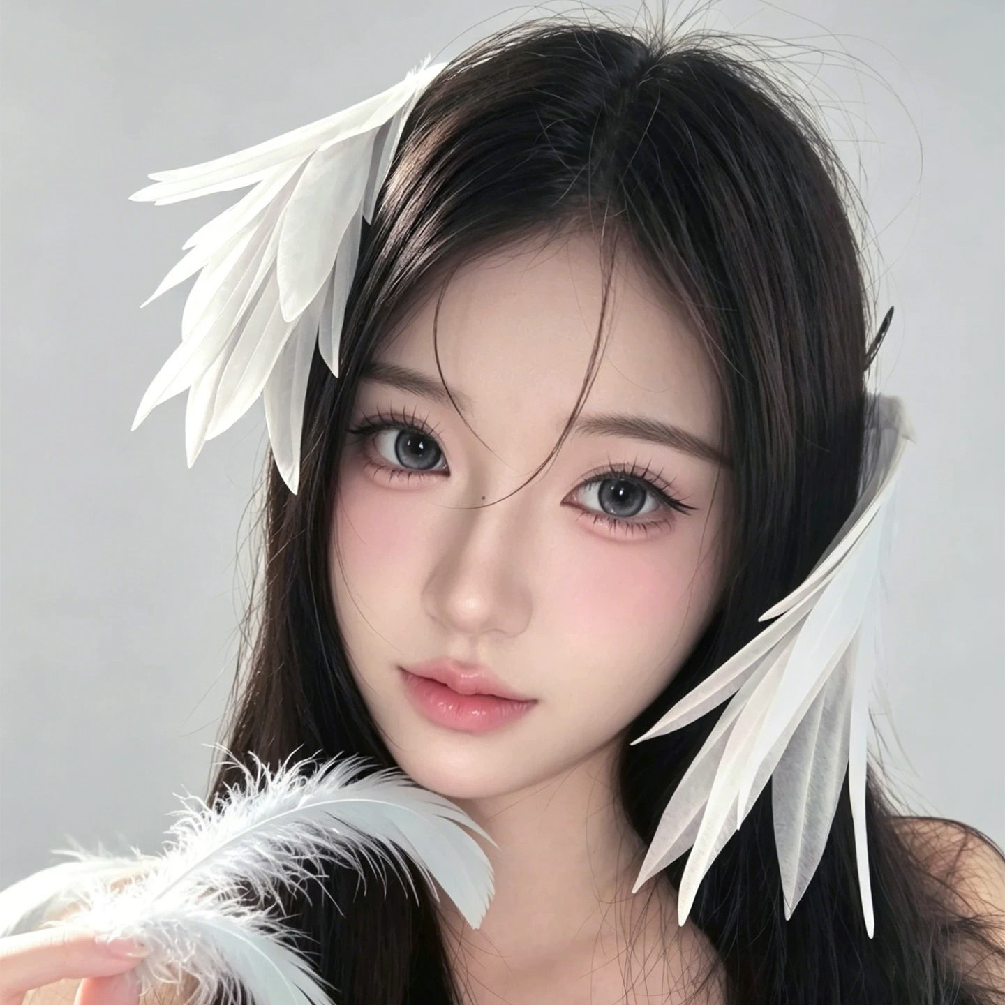 纯白天使降临!仙美翅膀发夹