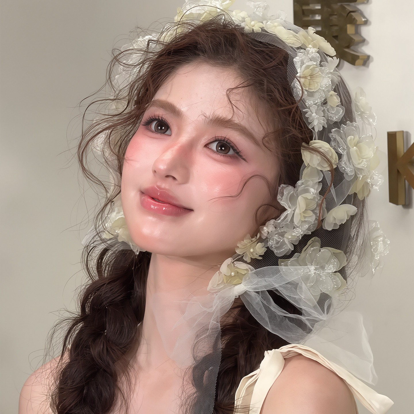 谁能拒绝温柔感拉满的花朵包头巾