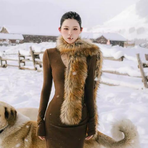 【酷飒大小姐】仿狐狸毛毛围巾