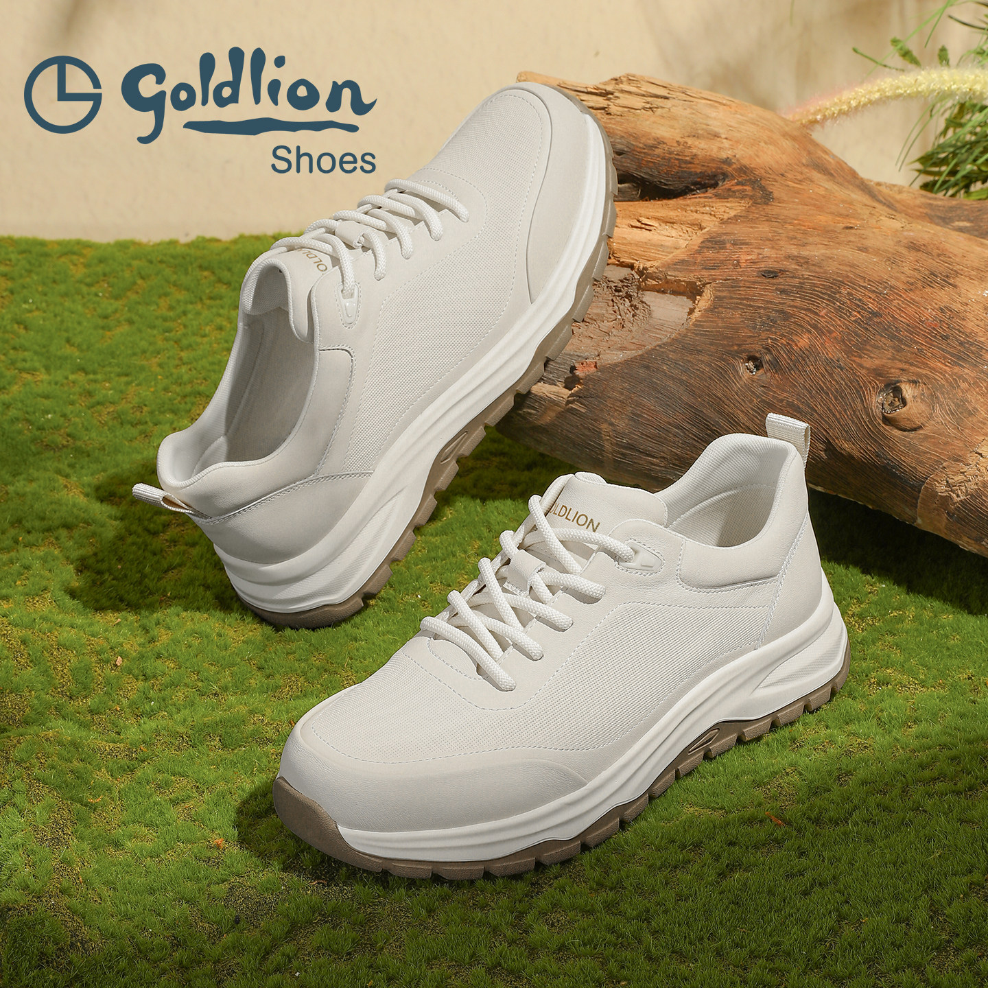 金利来男鞋2026春季新款小白鞋日常休闲冲孔透气不闷脚软弹轻便鞋,流行男鞋,健步鞋,淘宝优惠券,粉丝福利购,淘宝优惠卷