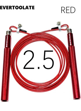 JR007C不晚360万向轴承大自由度2.5mm竞速跳绳中考学生PVC钢丝绳