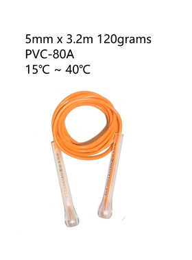 不晚家ST蒜头柄5mm常温PVC跳绳加长柄间3.2米中温80A基础训练跳绳