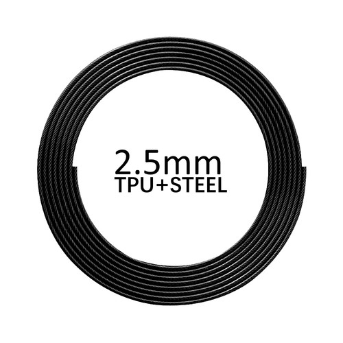 耐磨耐寒TPU包胶钢丝绳竞速跳绳替绳2.5mm极速备用替换绳跳绳配件 - 封面