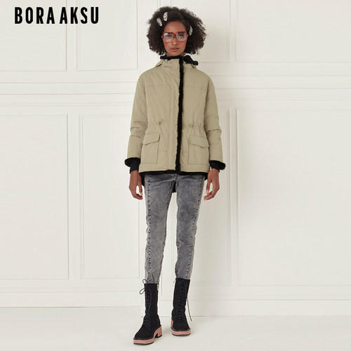 BORAAKSU通勤休闲水貂双面穿夹克