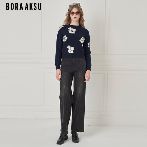 BORAAKSU插肩袖羊毛套头衫