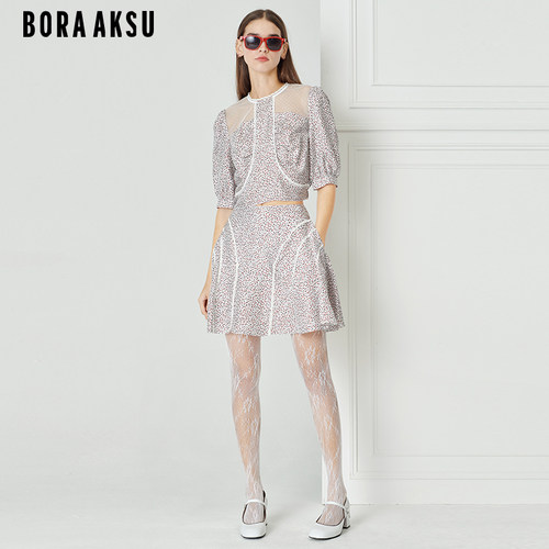 BORAAKSU法式碎花上衣衬衫