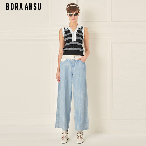 BORAAKSU翻领针织背心