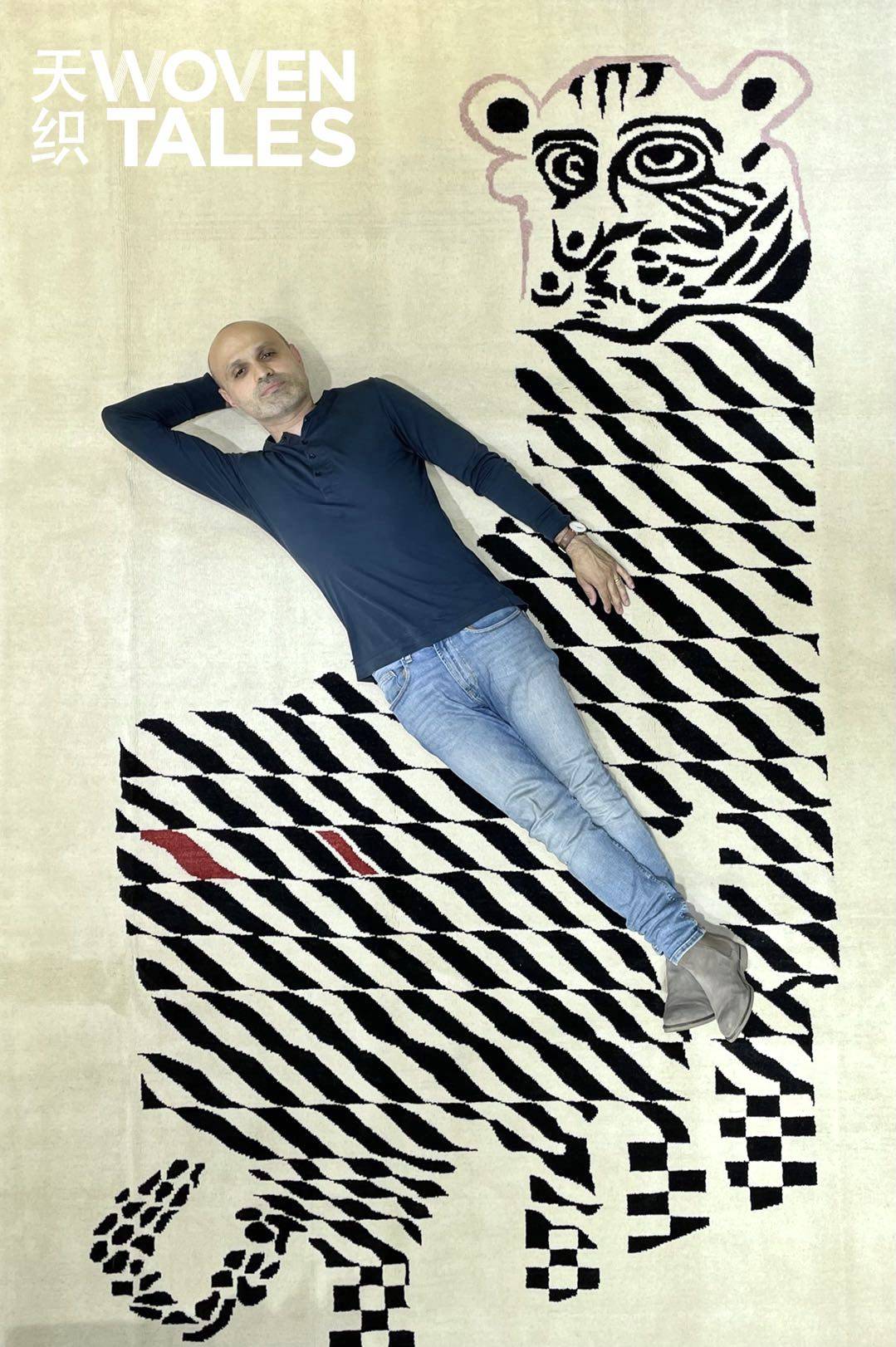 woventales天织进口中东现代地毯手工羊毛客厅卧室书房300x200cm