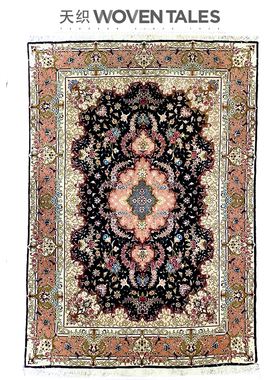 WOVENTALES天织中东进口原装手工羊毛加丝波斯Tabriz地毯210x148