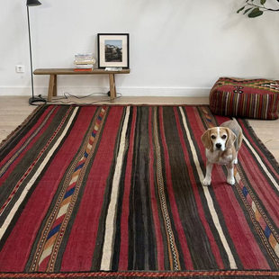 WOVENTALES天织中东进口手工羊毛Kilim波斯地毯272x204